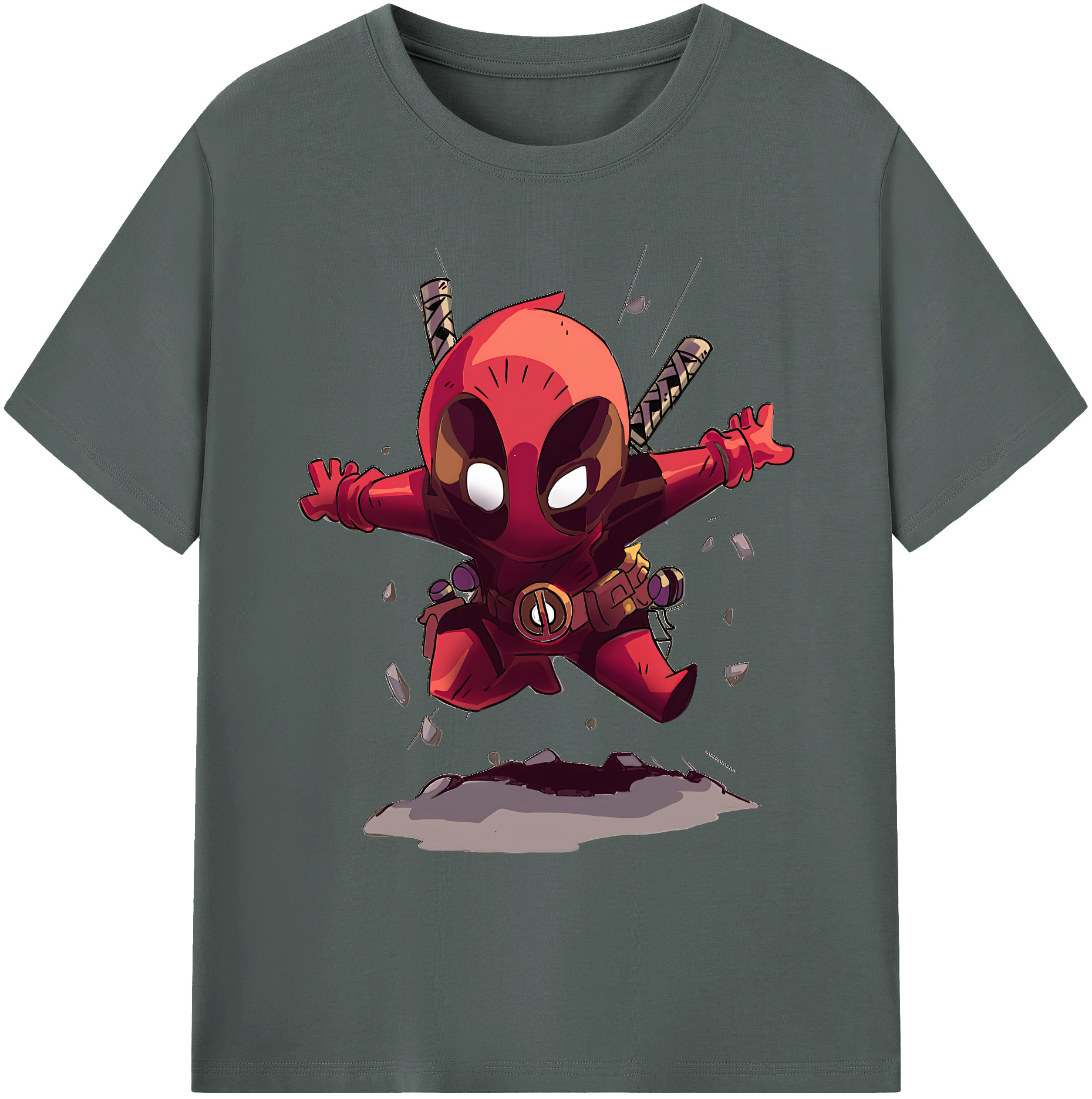 （画像用） Deadpool デッドプール 綿100％ メンズ半袖Tシャツ｜肌触りやわらか＆通気性
